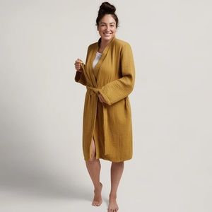 Parachute Cloud Cotton Robe in Amber